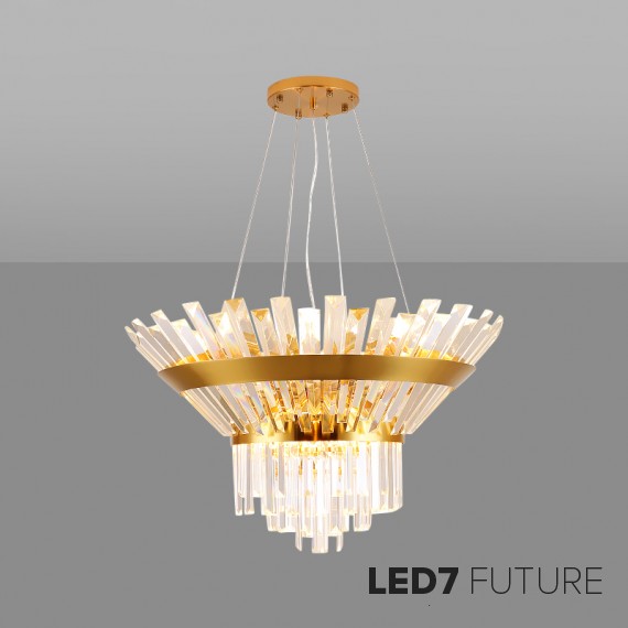 Loft Industry Modern - Robo3 Glass Chandelier